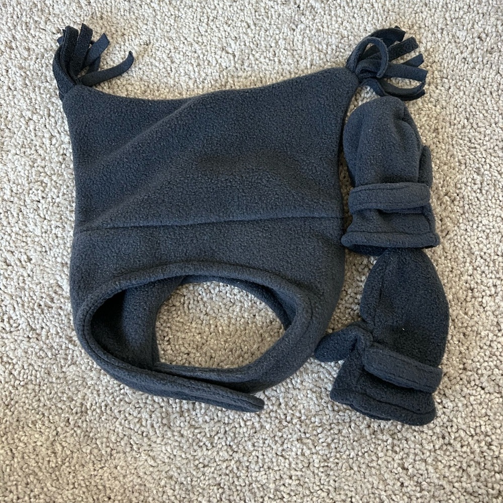 GAP Kids Fleece Hat and Mittens Set - Dark Gray